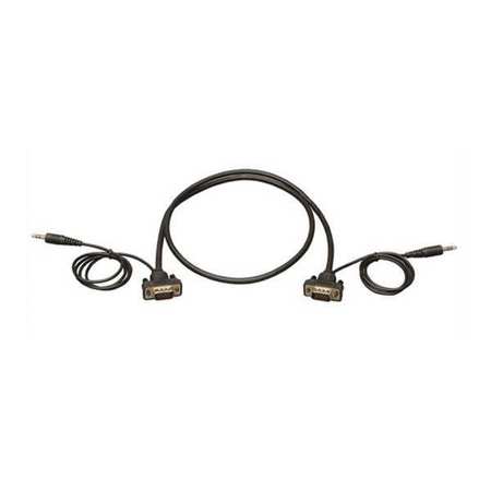TRIPP LITE Coax Cable, Audio, VGA, Low Profile, RGB, 6ft P504-006-SM