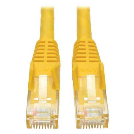TRIPP LITE Cat6 Cable, Snagless, Molded, Yellow, 3ft N201-003-YW