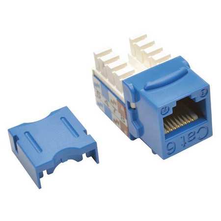 TRIPP LITE Keystone Jack, Cat6/Cat5e, 25-Pack, Blue N238-025-BL