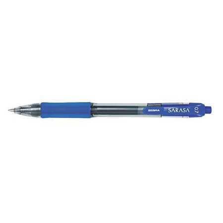 ZEBRA PEN Sarasa Gel Pen, Blue, Medium, PK12 46820