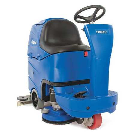 CLARKE Rider Floor Scrubber, 26 in., Disc, 255Ah 56382627