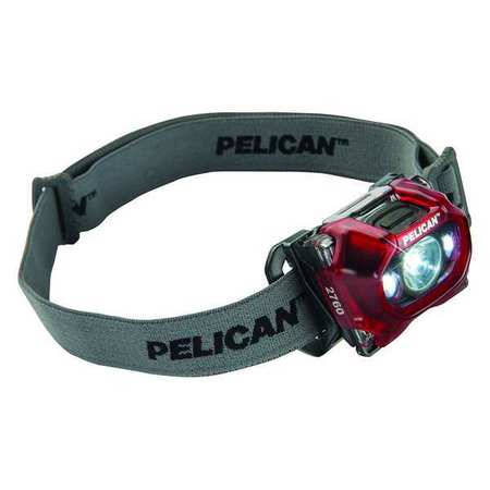 PELICAN LED Multibeam Headlamp, Red 027600-0102-170