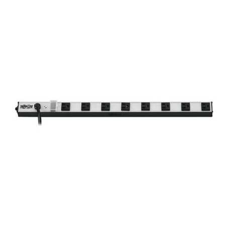 TRIPP LITE Power Strip, 8-Outlet, 5-15P, 24in cord PS240810