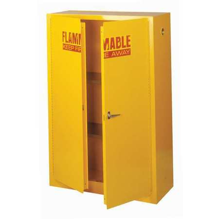 Sandusky Lee Flammable Safety Cabinet, 45 gal., Yellow SC450F