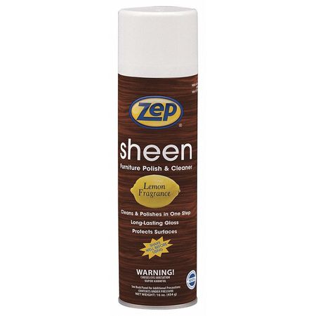 ZEP Sheen, Furniture Clnr-Polish, 20n16, PK12 021601