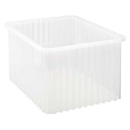 Quantum Storage Systems Grid Container, Clear, 22 1/2 in L, 12 in H DG93120CL