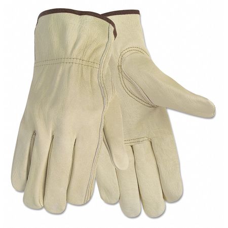 MCR SAFETY Gloves, Leather, Driver, Large, PR 3215L