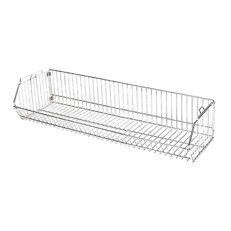 QUANTUM STORAGE SYSTEMS Stacking Basket 12"Hx36"Wx20"D, Chrome 203612BC