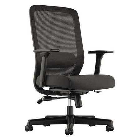 Hon Basyx Mesh Task Chair, Adjustable Arms, Black BSXVL721LH10
