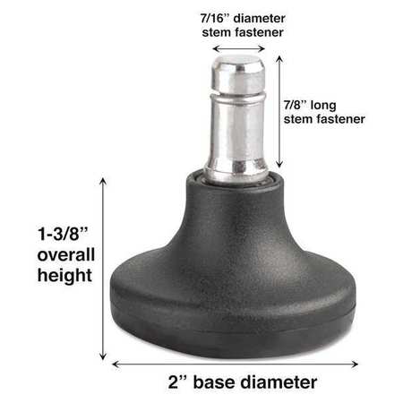 MASTER CASTER Caster, Low Profile Bel G, Black, PK5 70178