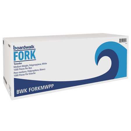 Boardwalk Disposable Fork, White, Medium Weight, PK1000 MWPPFK