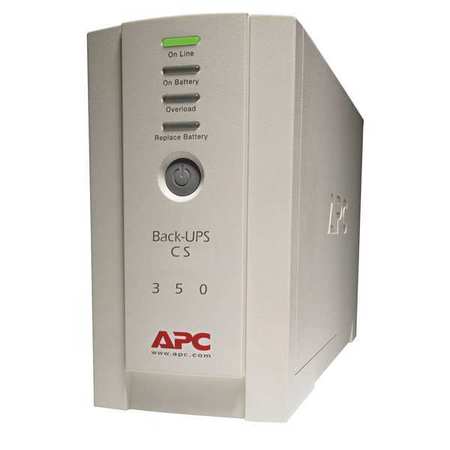 Apc Back UPS CS Battery Backup, 6 Outlet, 350V BK350