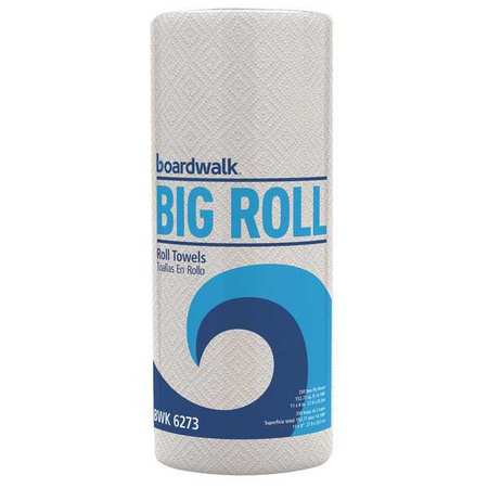 Boardwalk Perforated Roll Household Perforated Paper Towel Rolls, 2 Ply, 250 Sheets, White, 12 PK BWK 6273