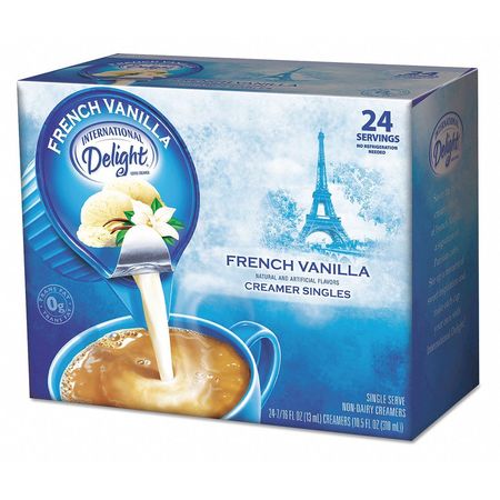 International Delight Creamer, Non-Dairy, French Vanilla, PK24 100681