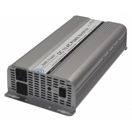 Aims Power Power Inverter, Modified Sine Wave, 5,000 W Peak, 2,500 W Continuous, 2 Outlets PWRB2500