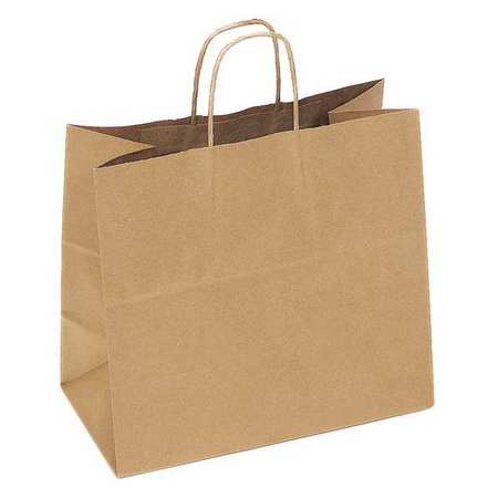Tulsack Kraft Shopping Bag with Handles 13" x 7" x 13", Pk250 S11NK