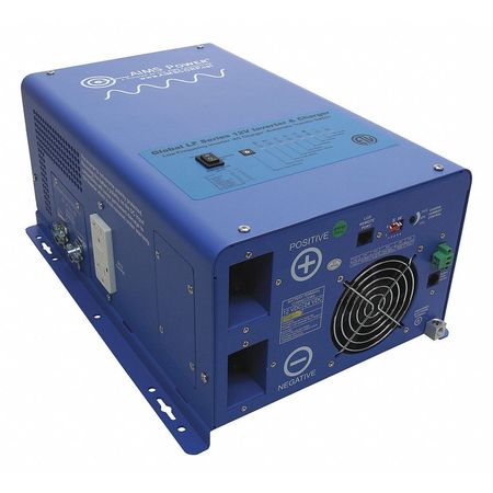 AIMS POWER Power Inverter and Battery Charger, Pure Sine Wave, 3,000 W Peak, 1,000 W Continuous, 2 Outlets PICOGLF10W12V120V