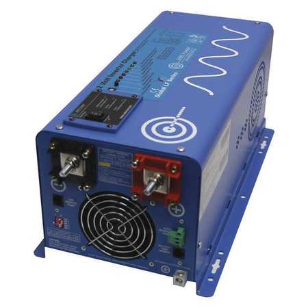 Aims Power Power Inverter and Battery Charger, Pure Sine Wave, 9,000 W Peak, 3,000 W Continuous, 1 Outlets PICOGLF30W12V120VR