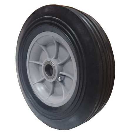 DAYTON Wheel, 10" x 2.5", Solid Rubber MH2LRL601G-A