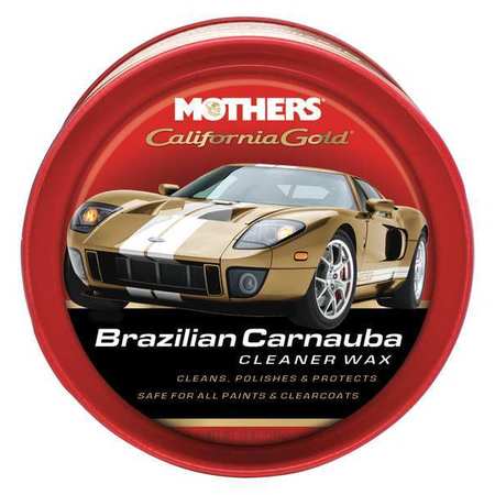MOTHERS 12 Oz. California Gold Brazilian Carnauba Cleaner Wax Bottle, Yellow, Wax 5500