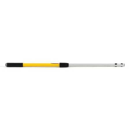 RUBBERMAID COMMERCIAL 20" to 40" Push In Extension Handle, Yellow, Aluminum FGQ74500YL00