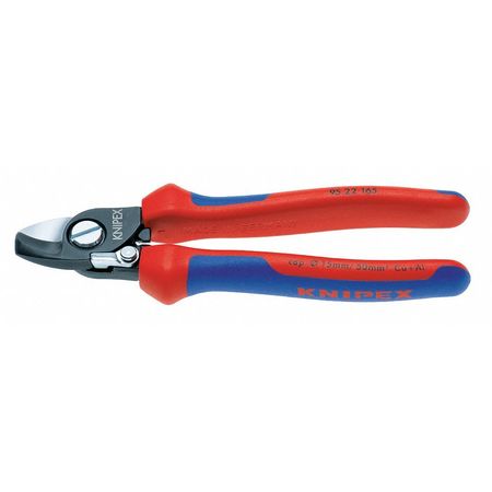 KNIPEX 165mm Cable Shears, Comfort Grip, 1/0 AWG 95 22 165