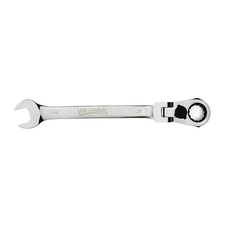 WILLIAMS Williams Ratcheting Combo Wrench, Flex-Head, 9mm 1209MRCF