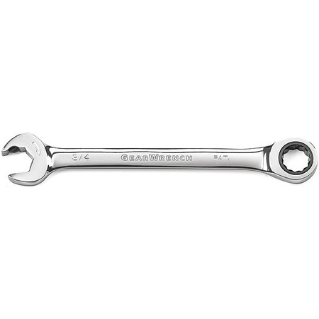 Gearwrench 1/2" 72-Tooth 12 Point Open End Ratcheting Combination Wrench 85576
