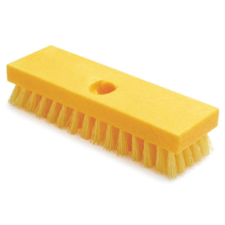 Rubbermaid Commercial Deck Brush, Yellow FG9B3600YEL