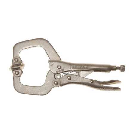 C.H. HANSON Locking C-Clamp, Swivel Pads, 6" 70620