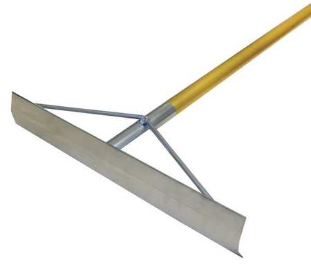 Kraft Tool Concrete Placer, No Hook, Blade Width 4 in, Blade Length 19 1/2 in, Handle Length 60 in, Aluminum CC944