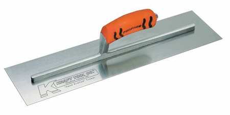 KRAFT TOOL Concrete Trowel, Square, 4 x 14 in, Steel CF217PF