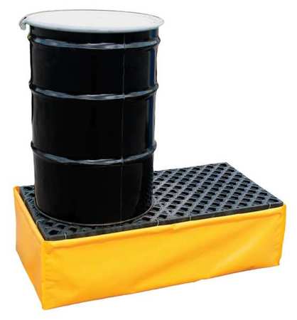 ULTRATECH Drum Spill Containment Pallet, 66 gal Spill Capacity, 2 Drum, 1200 lbs., Polyethylene 1340