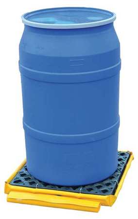 ULTRATECH Ultra-Spill Deck(R), 77 gal Spill Capacity, 1 Drum, 1500 lbs., Polyethylene 1360