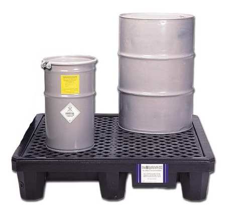 Ultratech Ultra Spill Pallet(R), Economy Model, 66 gal Spill Capacity, 4 Drum, 3000 lb, Polyethylene 1112