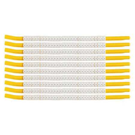 BRADY Clip Sleeve Wire Mkrs, Minus, Blk/Wht, PK10, SCN18-MINUS SCN18-MINUS