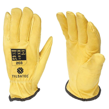 TILSATEC Cut Resistant Driver Gloves, A6 Cut Level, Uncoated, 11, 1 PR TTP203-110
