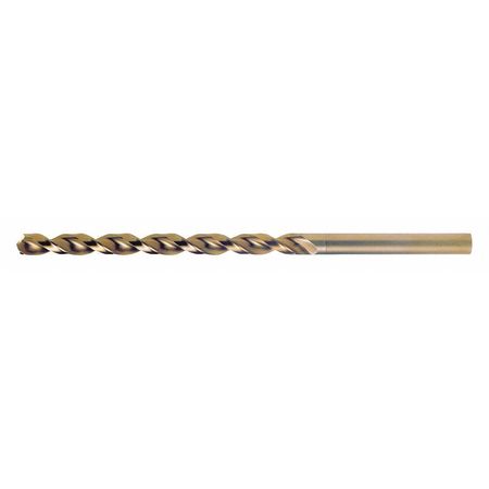 CLEVELAND Q-Cobalt™ 135° Wide Land Parabolic Taper Length Drill Cleveland 2575 Straw HSS-CO 8% RHS/RHC 25/64 C16797