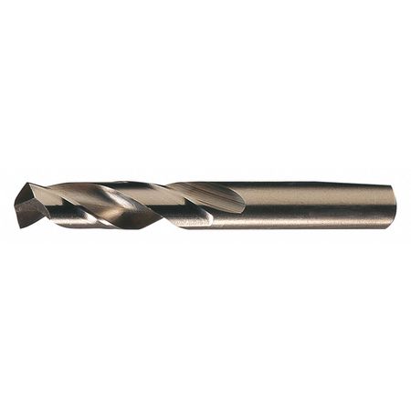 CLEVELAND Screw Machine Drill Bit, #40 Size, 135  Degrees Point Angle, Cobalt, Straw/Bronze Finish C14554