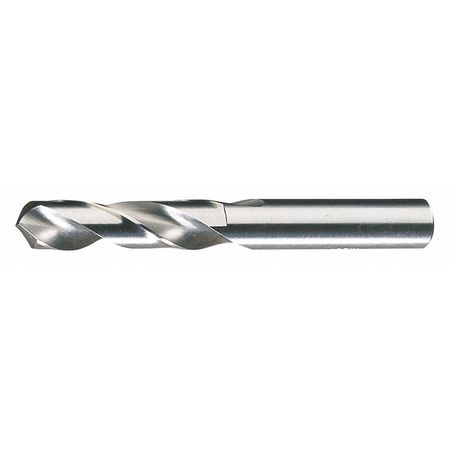 CLEVELAND Screw Machine Drill Bit, #7 Size, 135  Degrees Point Angle, High Speed Steel, Bright Finish C70311
