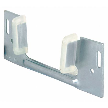 Primeline Tools Sliding Pocket Door Bottom Guide, 1-3/8 in. x 1-1/4 in., Steel w/Plastic Guides (Single Pack) N 6566