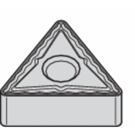 WIDIA Triangle Turning Insert, Triangle, 3/8 in, TNMG, 0.0156 in, Carbide TNMG3316P TN10P