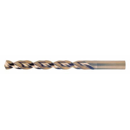 Cleveland Q-Cobalt™ 135° Wide Land Parabolic Jobber Length Drill Cleveland 2075 Straw HSS-CO 8% RHS/RHC 5.00mm C16591