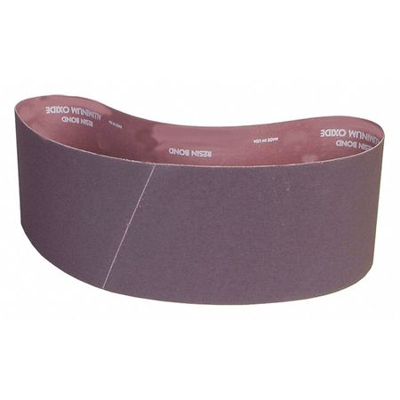 Norton Abrasives Sanding Belt, Coated, 6 in W, 48 in L, 80 Grit, Coarse, Aluminum Oxide, R228 Metalite, Brown 78072722570