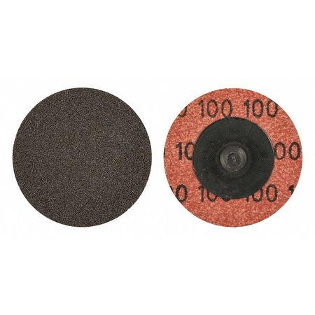 Norton Abrasives Quick Change Disc, Coated, 2" dia. 66623319008