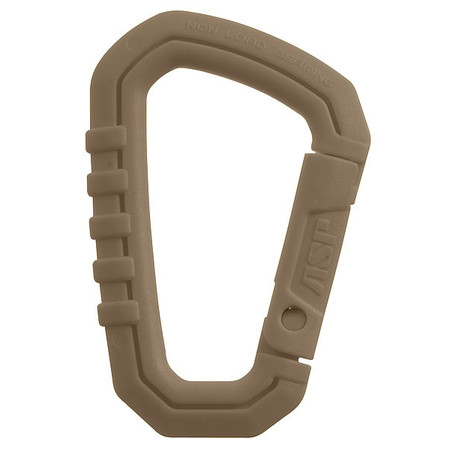 Asp Carabiner, Auto-Lock, 3-1/2" Length, Polymer, Coyote 56217