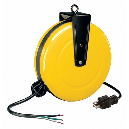 Zemanor Retractable Extension Cord Reel 50ft Retractable Cable Alert  Stamping 18 for sale online