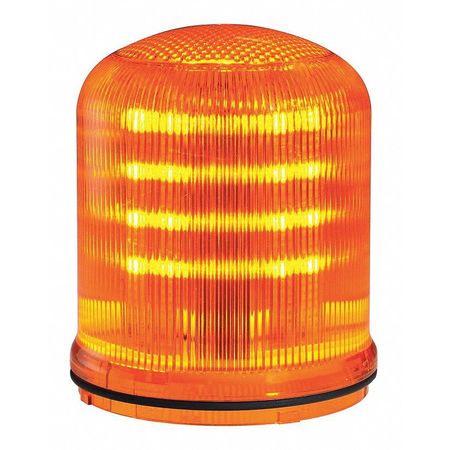FEDERAL SIGNAL Beacon Warning Light, Amber, LED SLM100A