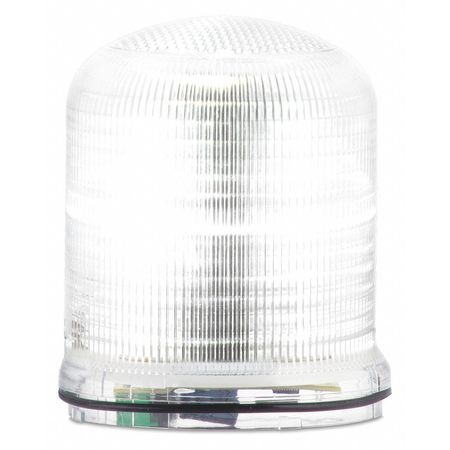 FEDERAL SIGNAL Beacon Warning Light, Clear, LED SLM100C