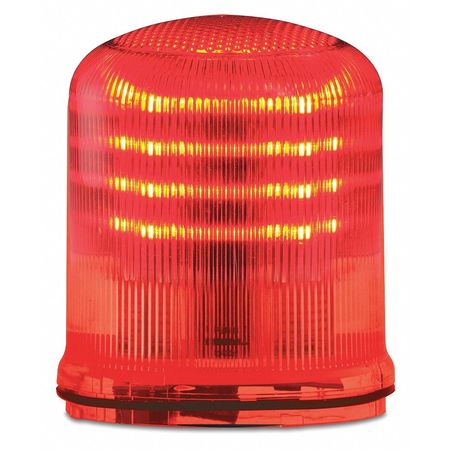 FEDERAL SIGNAL Beacon Warning Light, Red, LED SLM100R